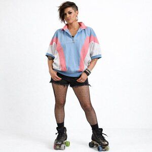 Vintage 90s Colorblock Pullover, Coastal Grandma Golden Girls Miami Vice Vibes L